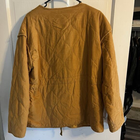 Universal Thread Women’s Quilted Corduroy Jacket XL Golden Mustard Layers Warm - Picture 3 of 13